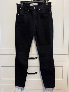 AYR Black High-Rise Skinny Jeans